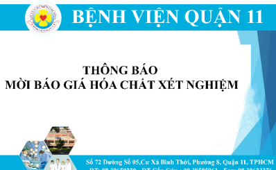 Thông Báo mời báo giá hóa chất xét nghiệm